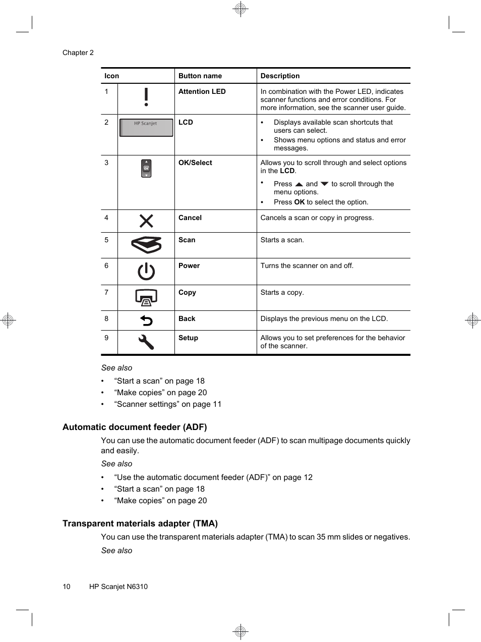 HP Scanjet N6310 User Manual | Page 14 / 128