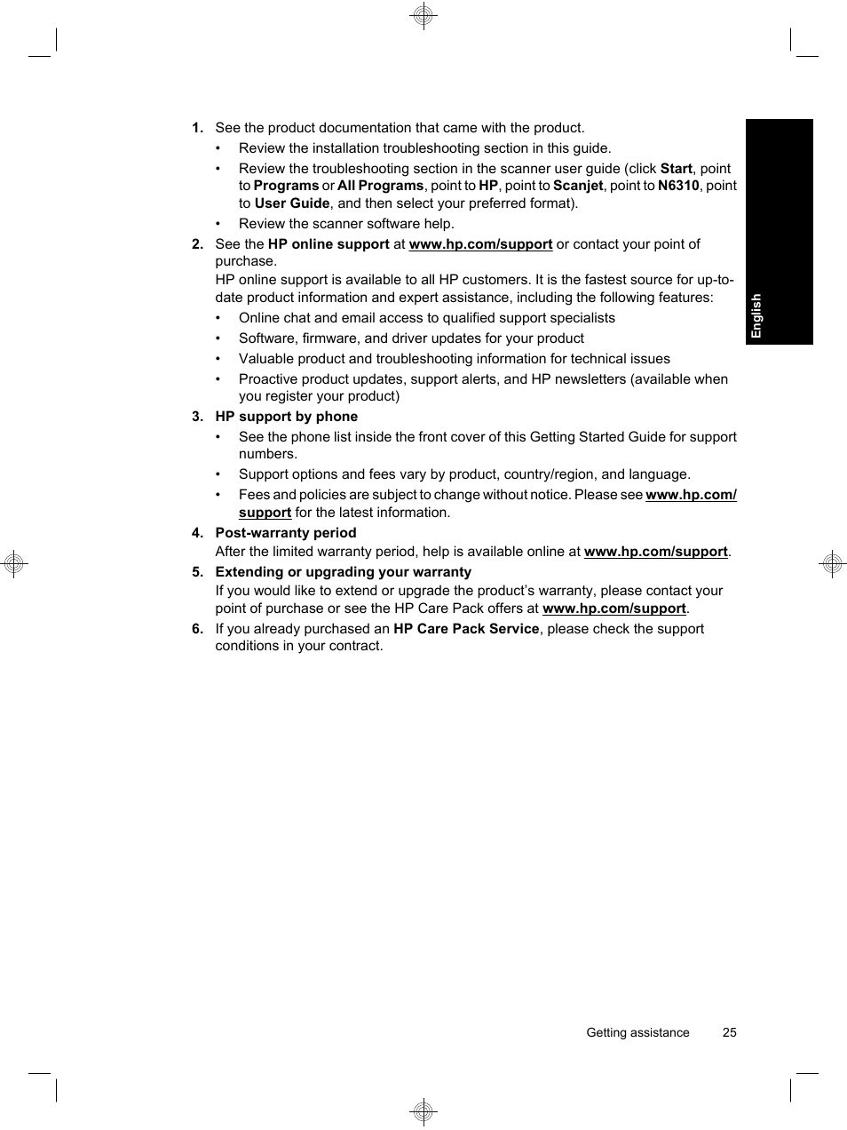 HP Scanjet N6310 User Manual | Page 29 / 128