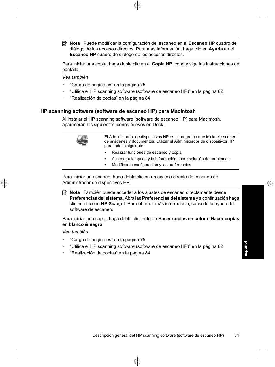 HP Scanjet N6310 User Manual | Page 75 / 128