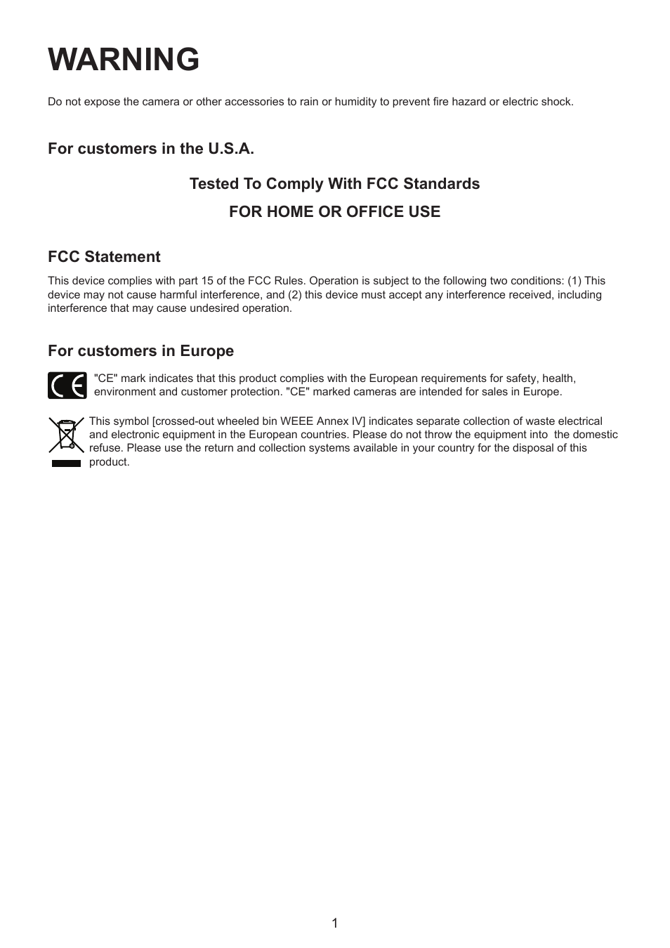 Warning | HP CC330 User Manual | Page 3 / 47