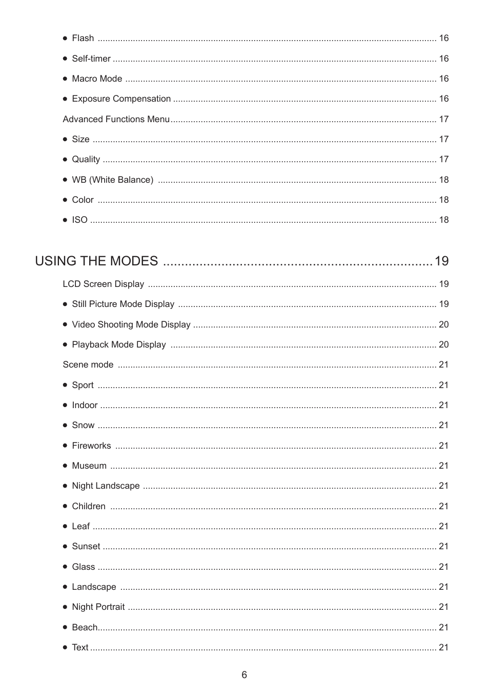 Using the modes | HP CC330 User Manual | Page 8 / 47