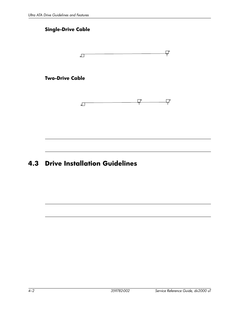 3 drive installation guidelines, 3 drive installation guidelines –2 | HP DX2000 User Manual | Page 28 / 106