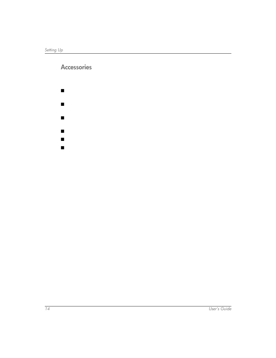 Accessories | HP mp3320 User Manual | Page 14 / 80