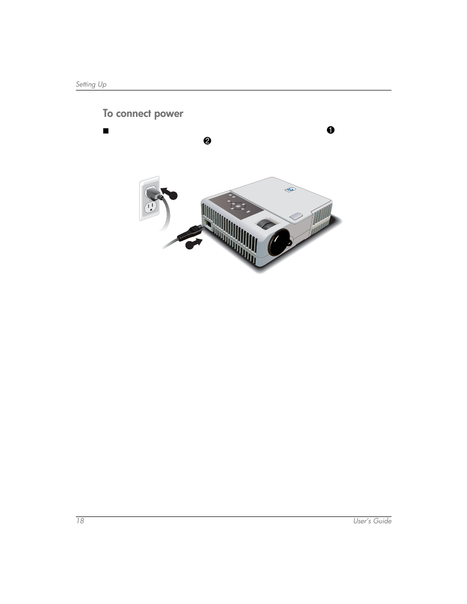 To connect power | HP mp3320 User Manual | Page 18 / 80