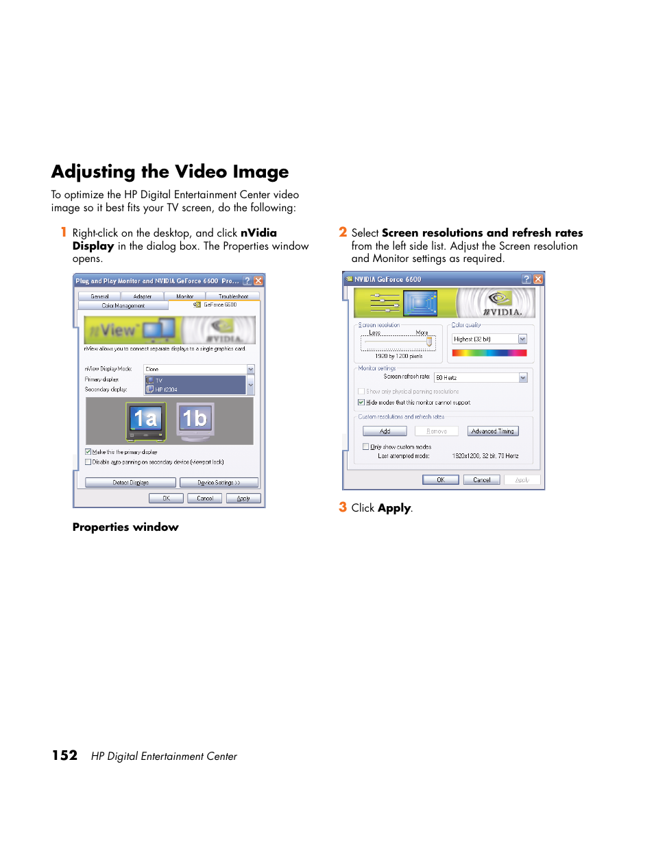 Adjusting the video image | HP Home Theater System User Manual | Page 158 / 194