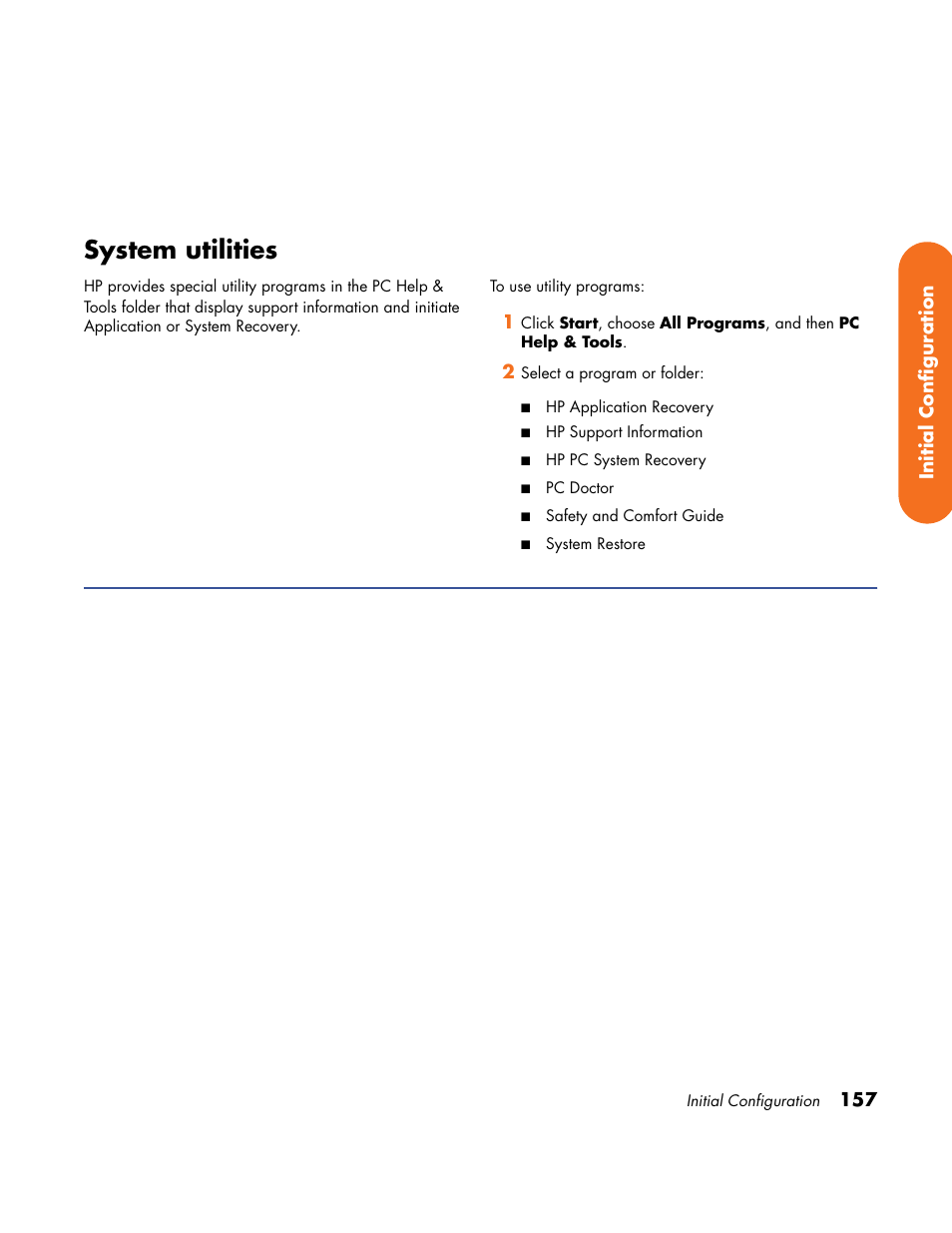 System utilities | HP Home Theater System User Manual | Page 163 / 194