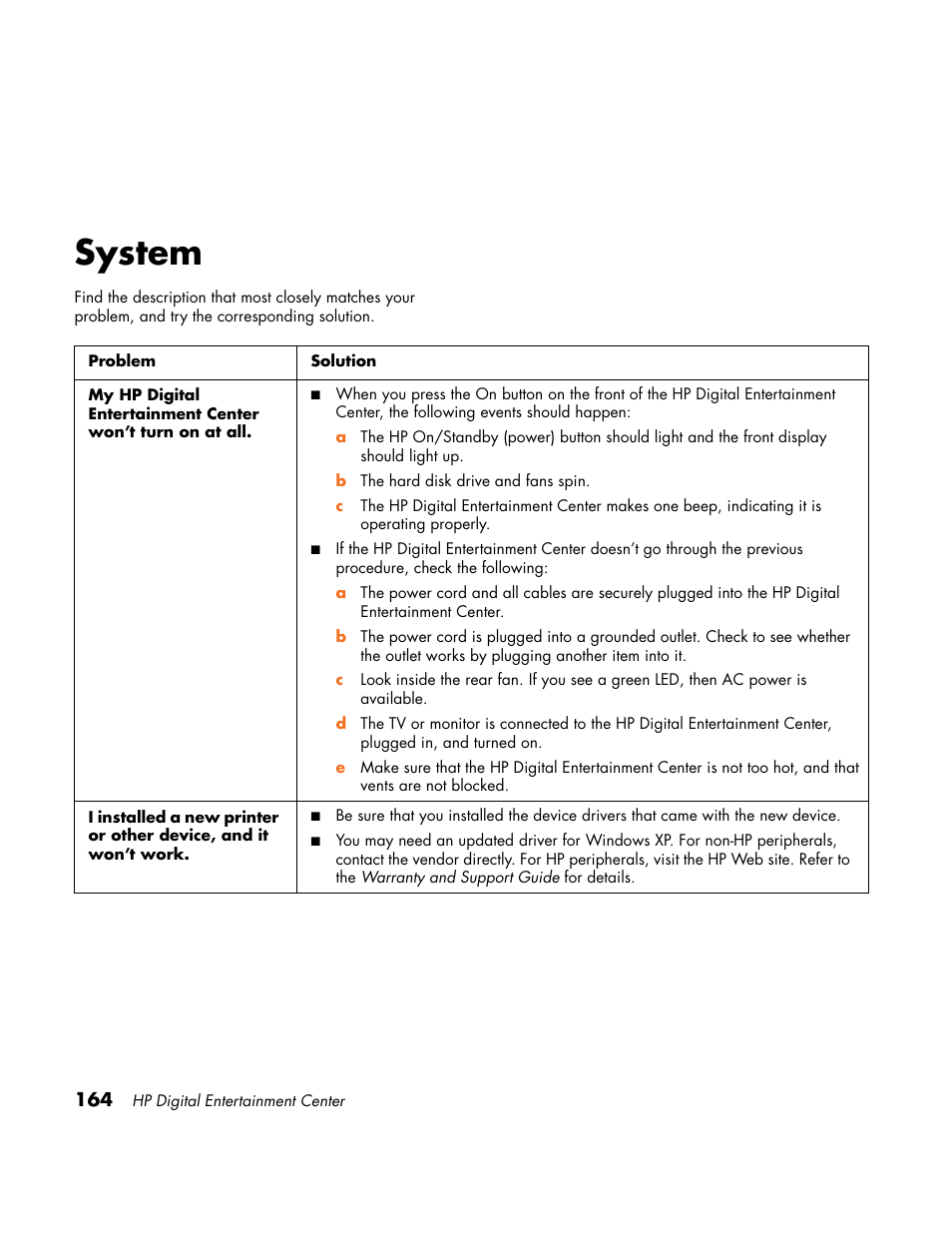 System | HP Home Theater System User Manual | Page 170 / 194