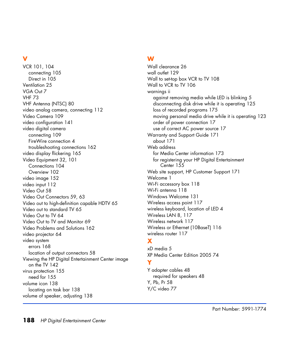 HP Home Theater System User Manual | Page 194 / 194