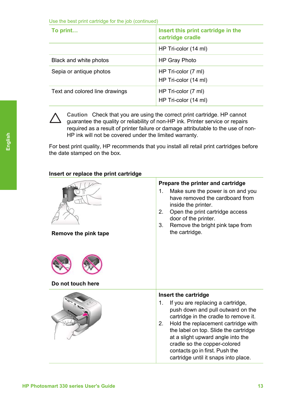 HP 330 Series User Manual | Page 16 / 61