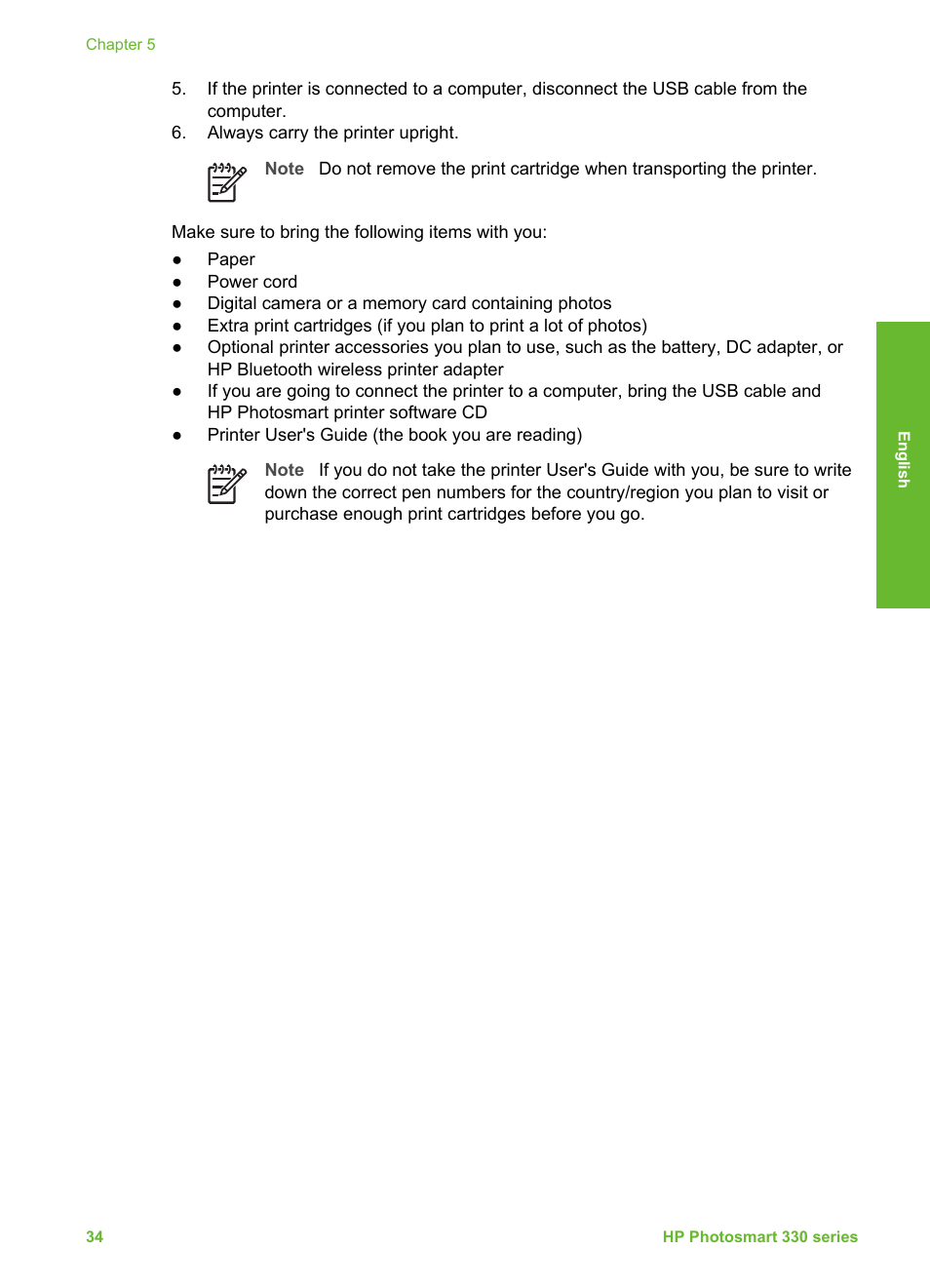 HP 330 Series User Manual | Page 37 / 61