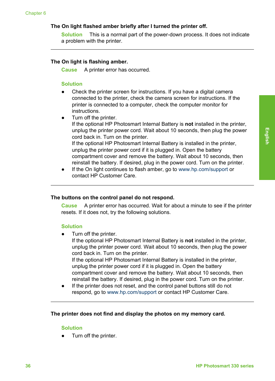 HP 330 Series User Manual | Page 39 / 61