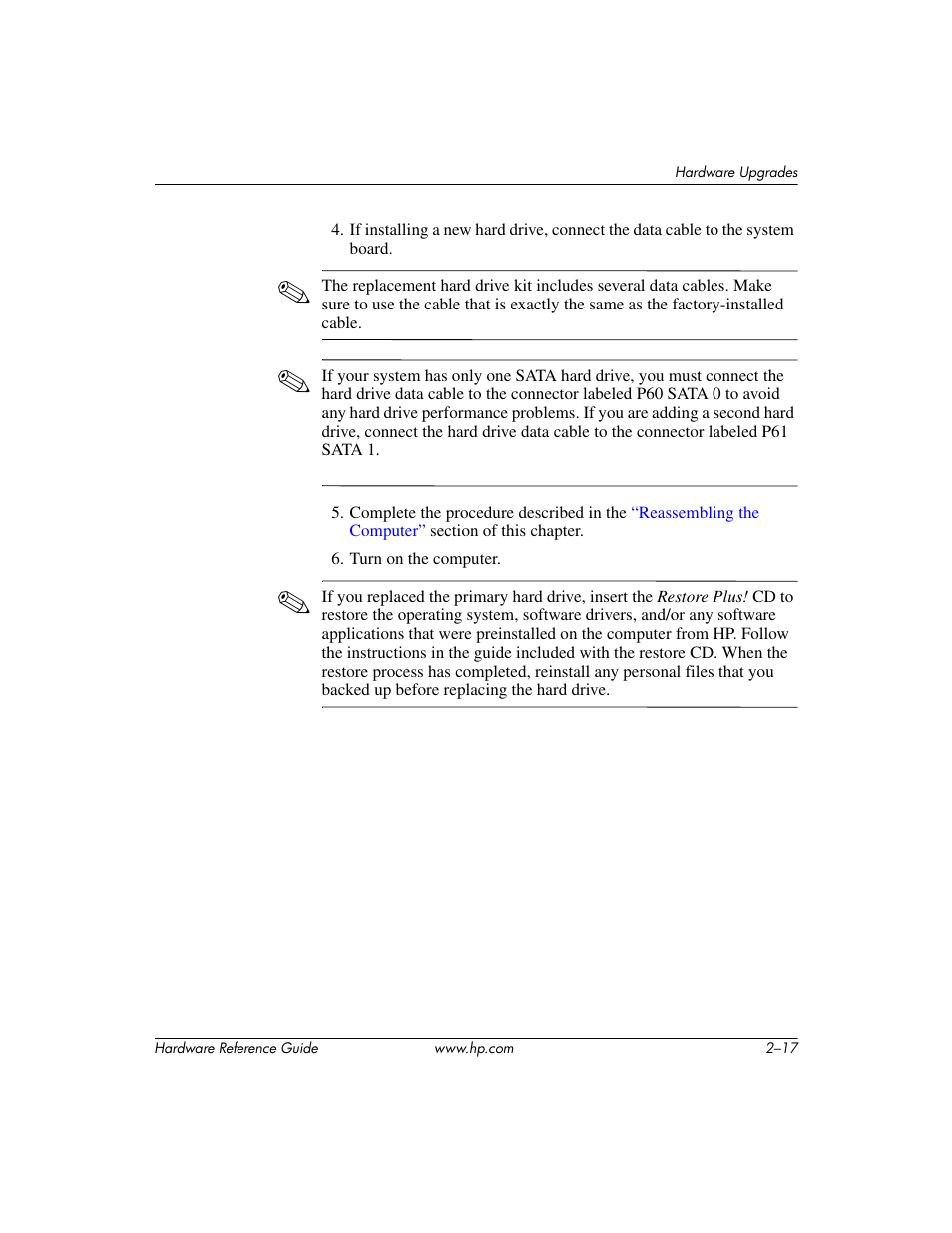 HP dx6120 User Manual | Page 27 / 52