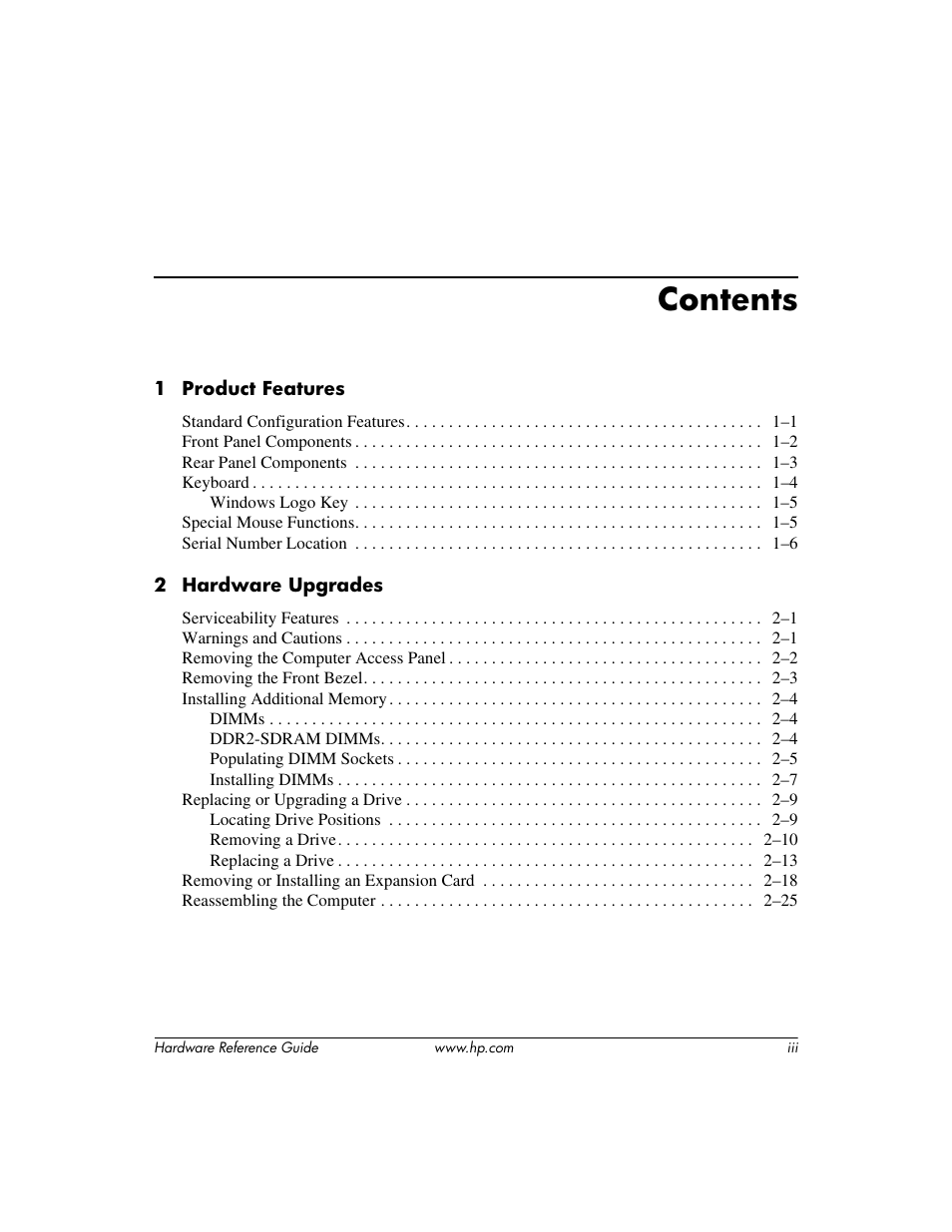 HP dx6120 User Manual | Page 3 / 52
