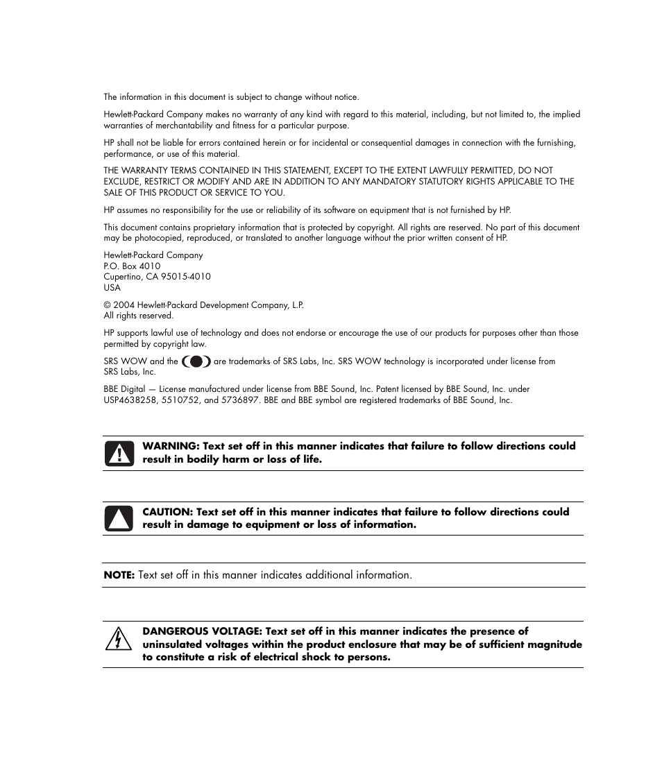 HP PE4240N User Manual | Page 2 / 80