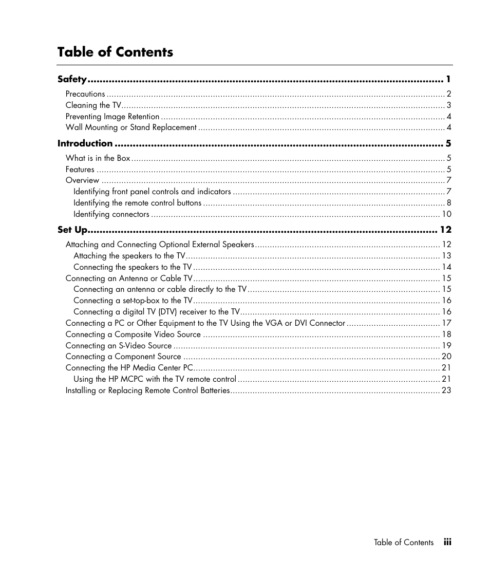 HP PE4240N User Manual | Page 3 / 80