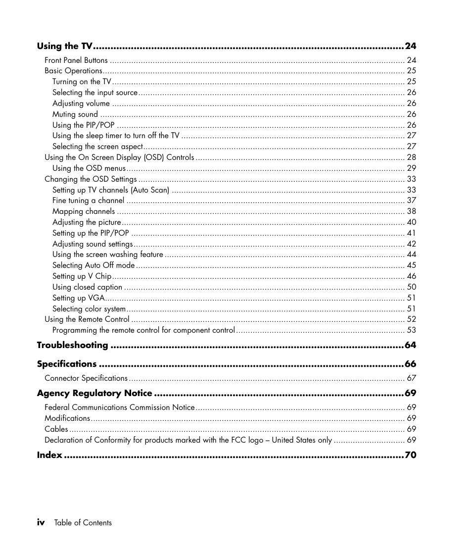 HP PE4240N User Manual | Page 4 / 80