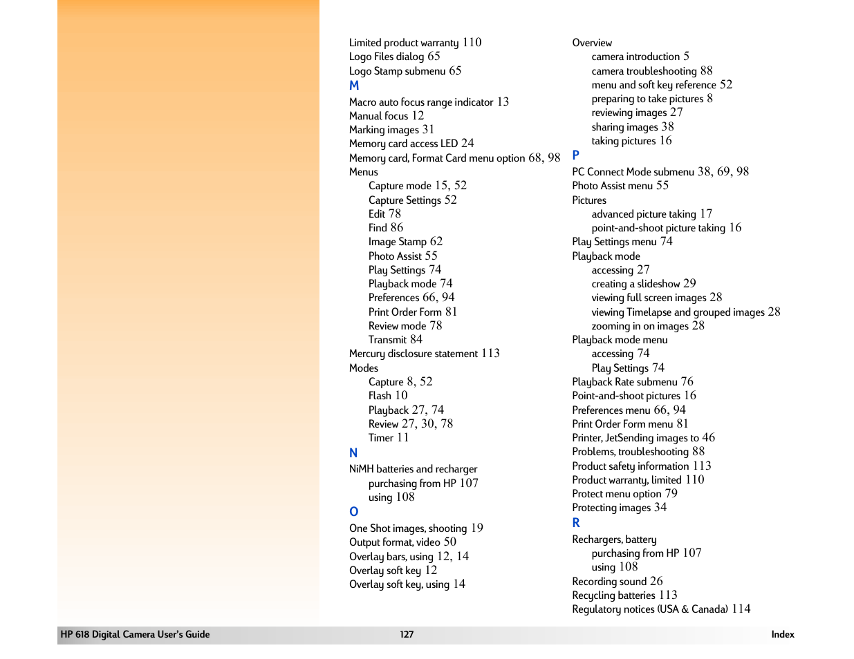 HP 618 User Manual | Page 127 / 129