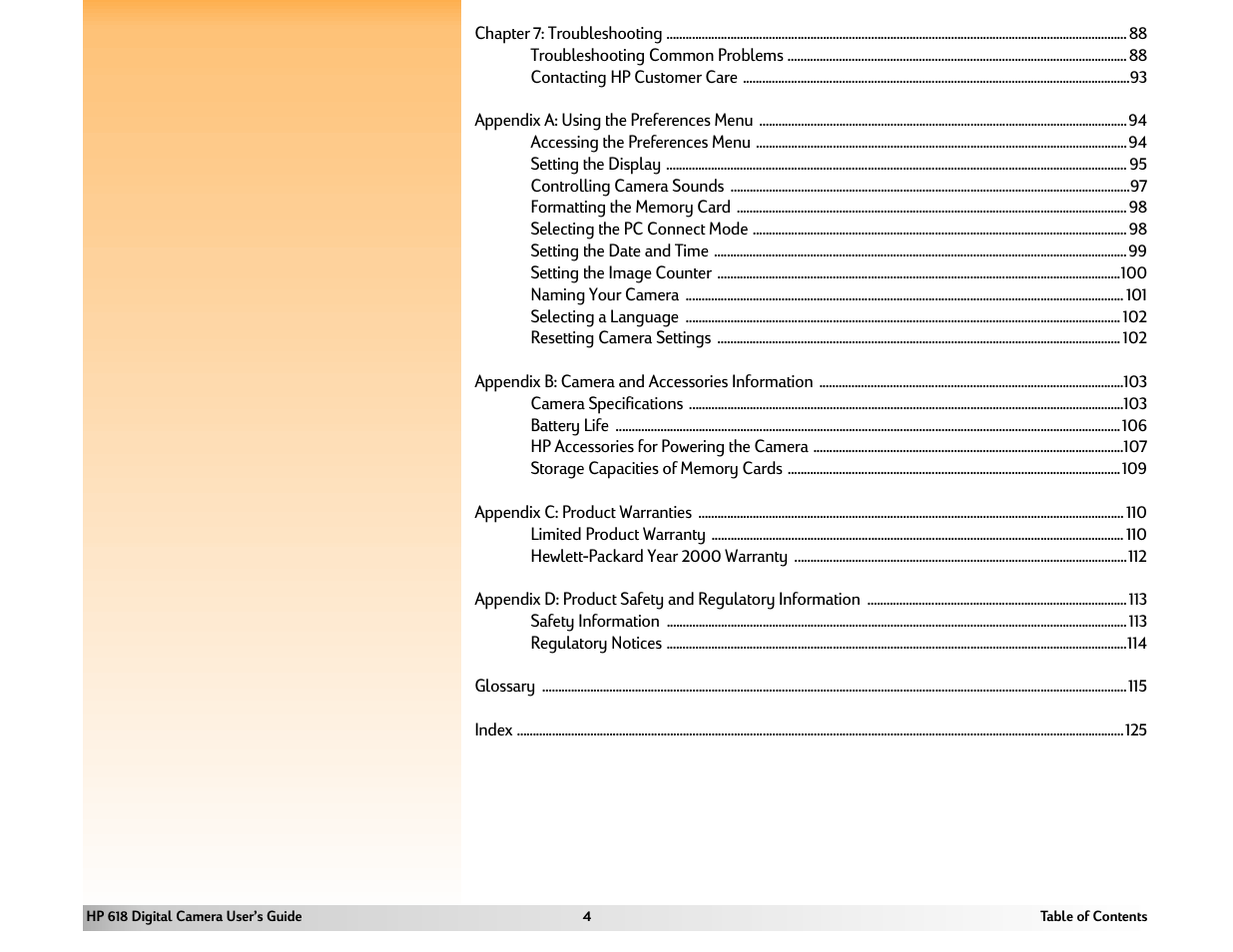 HP 618 User Manual | Page 4 / 129