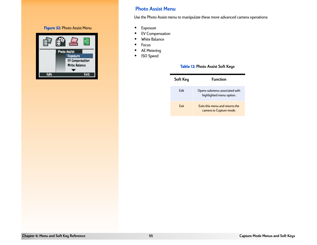 Photo assist menu | HP 618 User Manual | Page 55 / 129