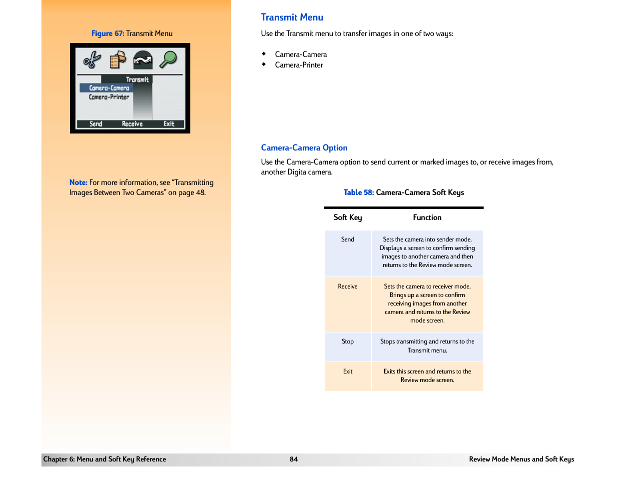 Transmit menu | HP 618 User Manual | Page 84 / 129