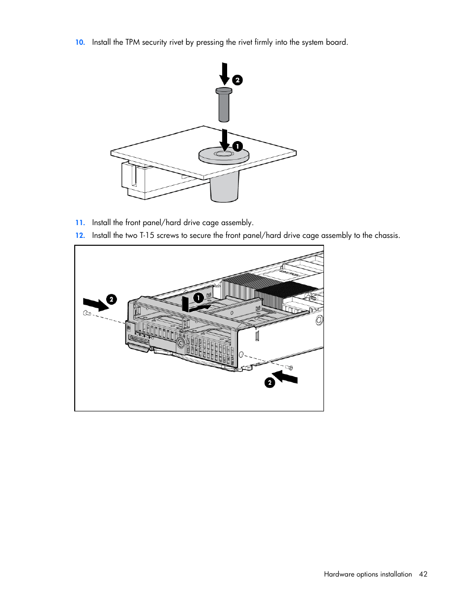 HP PROLIANT SERVER BLADE BL460C G6 User Manual | Page 42 / 108