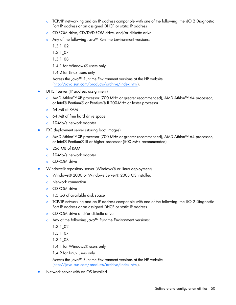 HP PROLIANT SERVER BLADE BL460C G6 User Manual | Page 50 / 108
