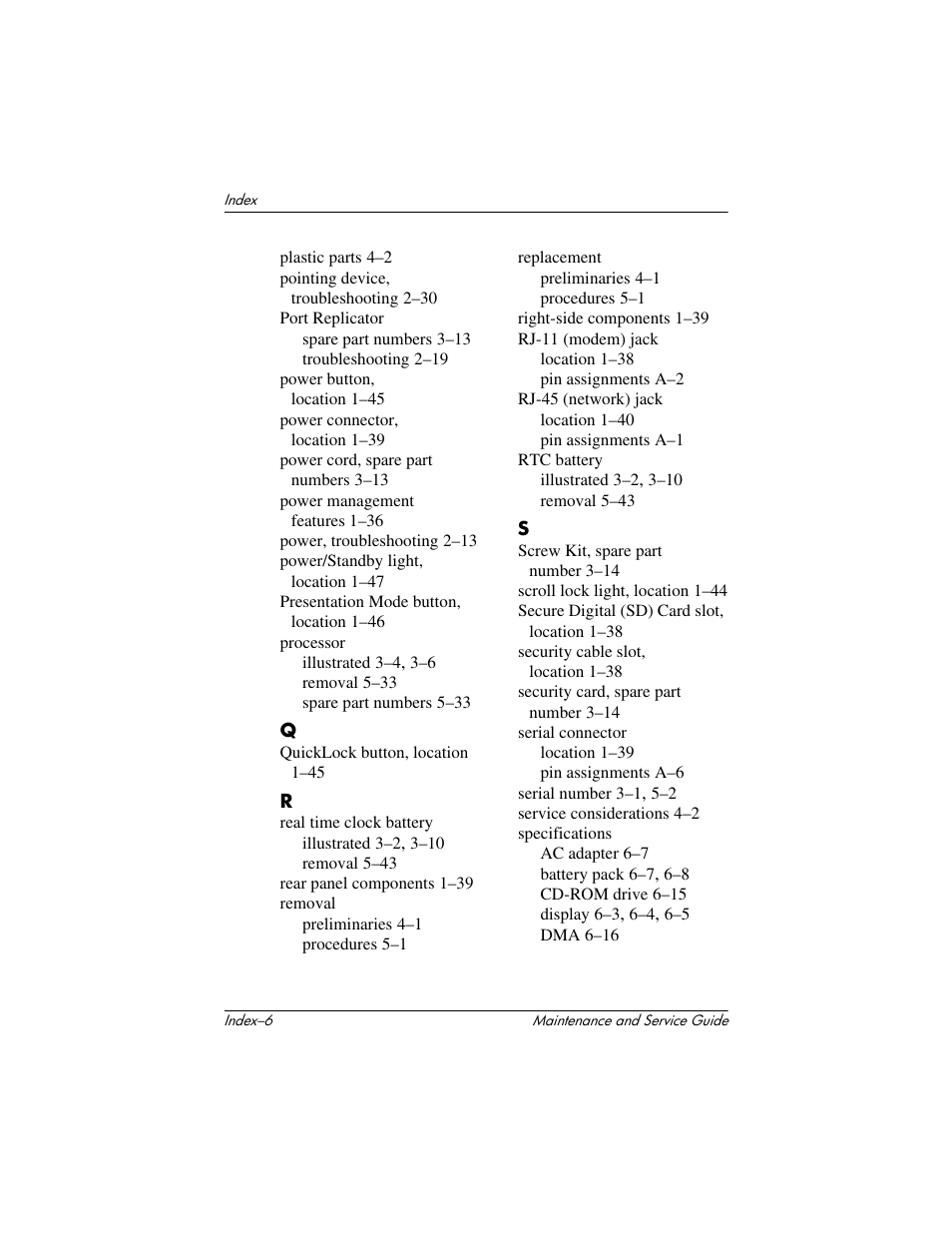 HP Compaq nx5000 series User Manual | Page 218 / 220