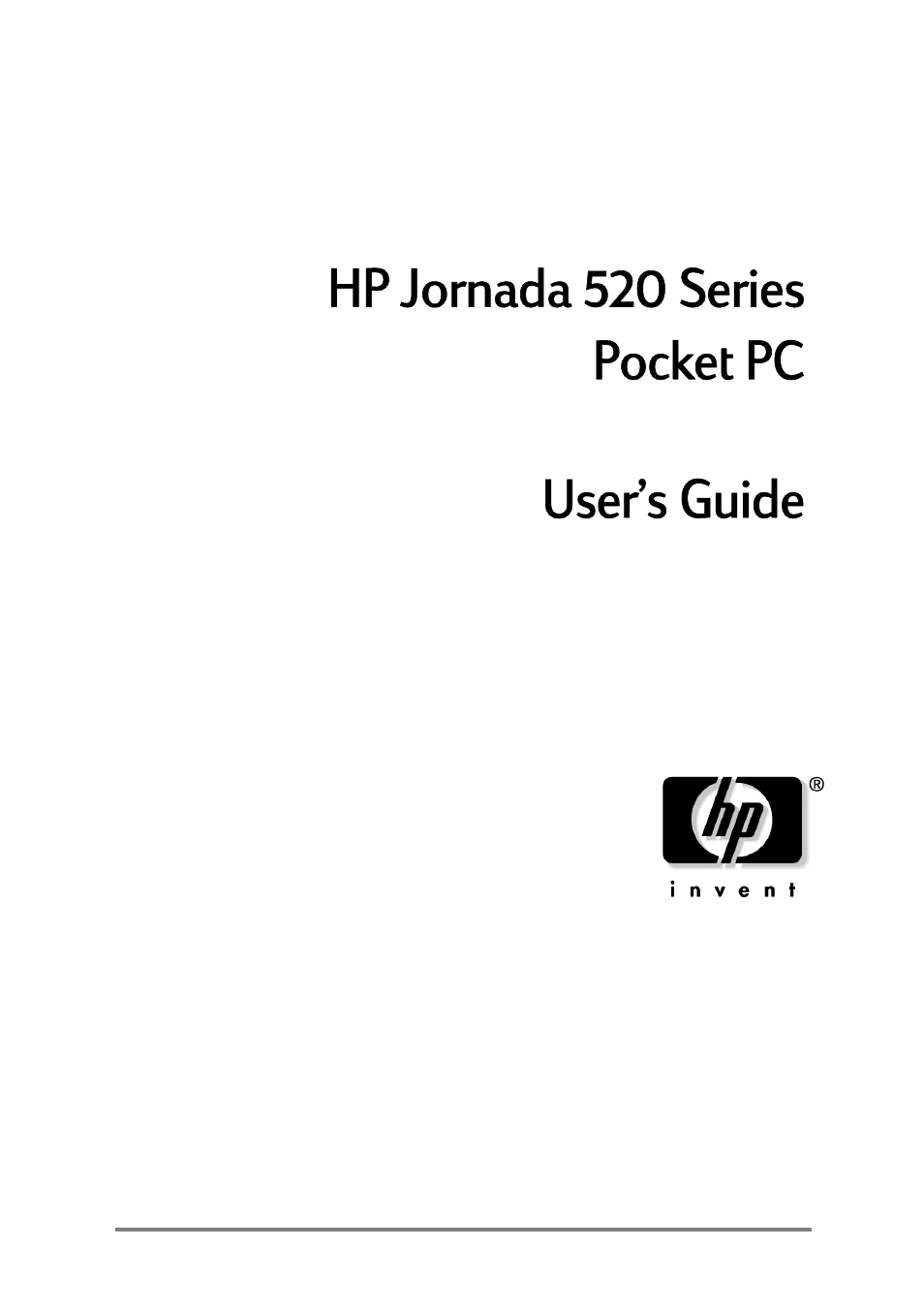 HP Jornada 520 User Manual | 134 pages