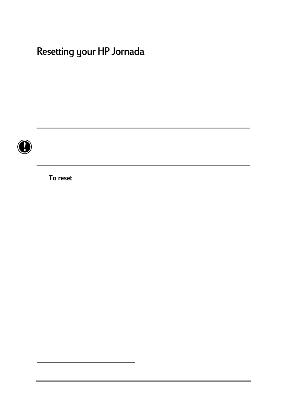 Resetting your hp jornada, 5hvhwwlqj\rxu+3-ruqdgd, X[n\n | HP Jornada 520 User Manual | Page 100 / 134