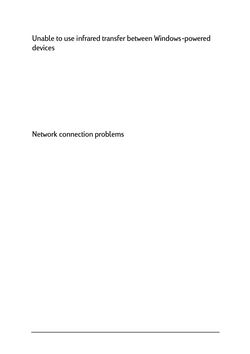 1hwzrunfrqqhfwlrqsureohpv | HP Jornada 520 User Manual | Page 106 / 134