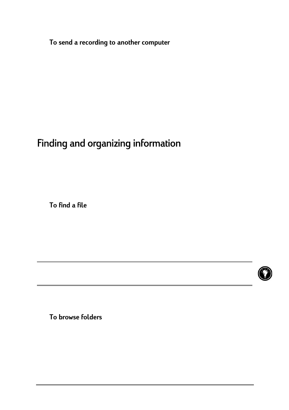 Finding and organizing information, Lqglqjdqgrujdql]lqjlqirupdwlrq | HP Jornada 520 User Manual | Page 31 / 134