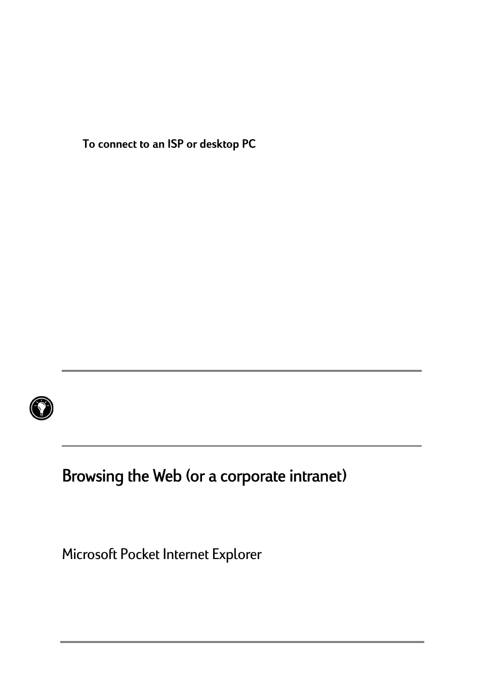 Browsing the web, Urzvlqjwkh:he rudfrusrudwhlqwudqhw, 0lfurvriw3rfnhw,qwhuqhw([soruhu | Xlxwwnl]]xjw2<9x[mn\t]xy9 | HP Jornada 520 User Manual | Page 54 / 134