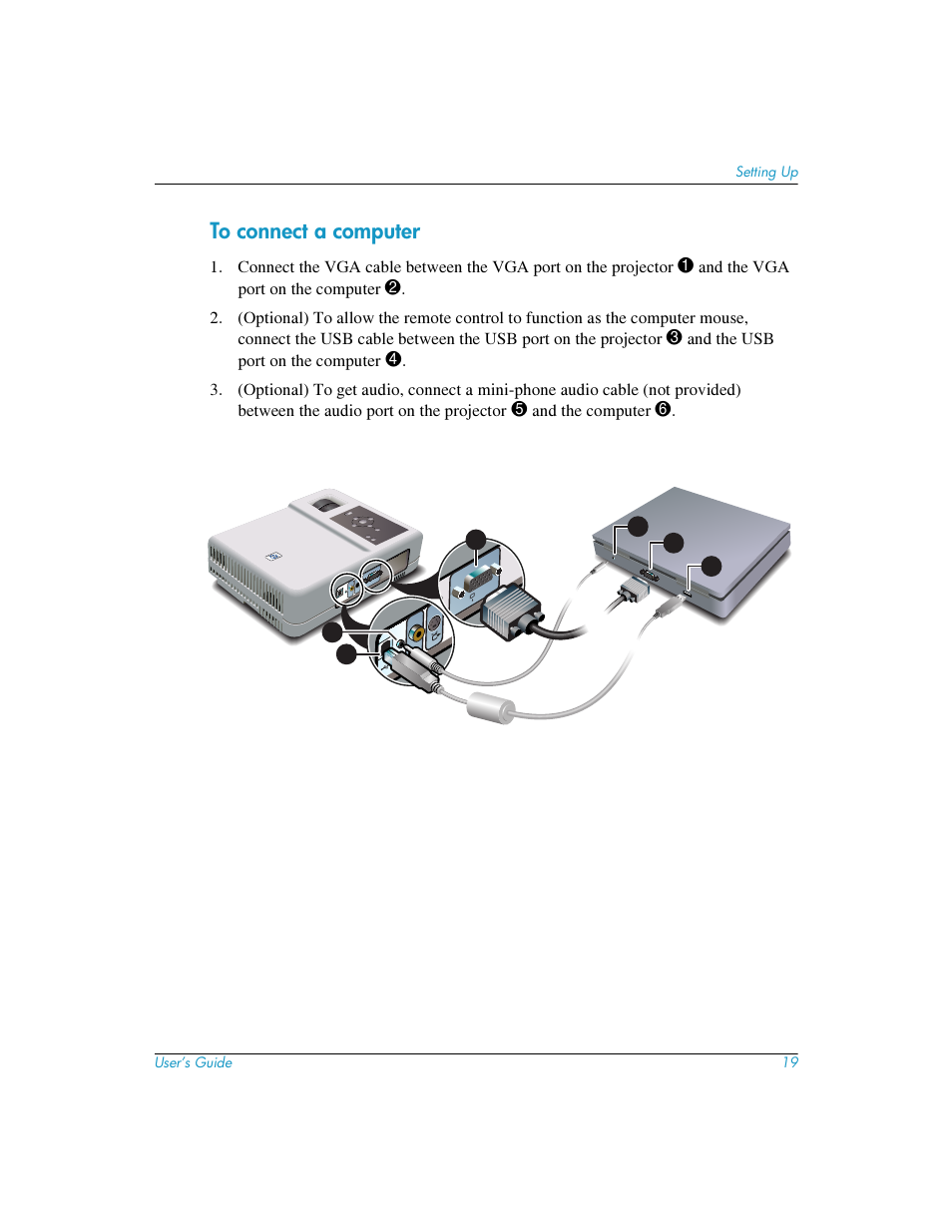 To connect a computer | HP mp3220 series User Manual | Page 19 / 78