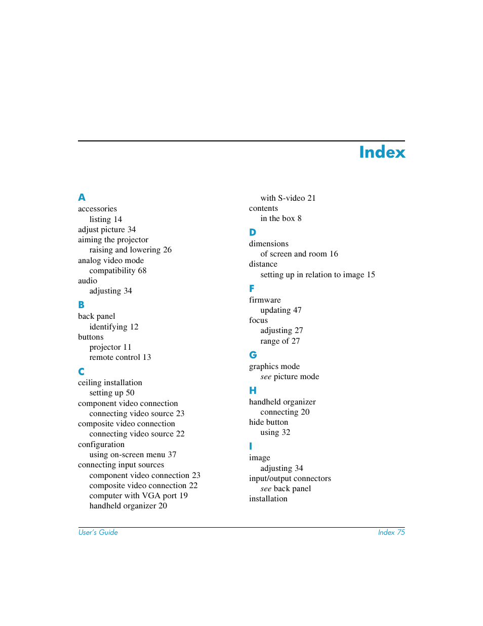 Index | HP mp3220 series User Manual | Page 75 / 78