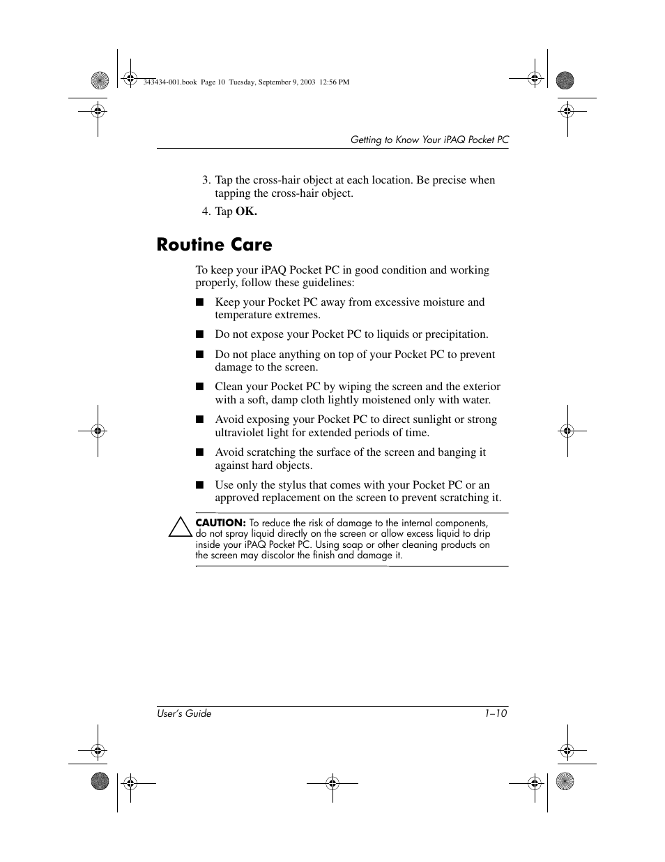 Routine care, Routine care –10 | HP h4000 Series User Manual | Page 18 / 143