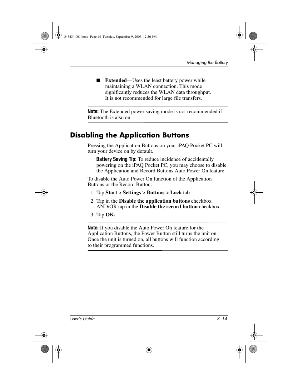 Disabling the application buttons, Disabling the application buttons –14 | HP h4000 Series User Manual | Page 39 / 143
