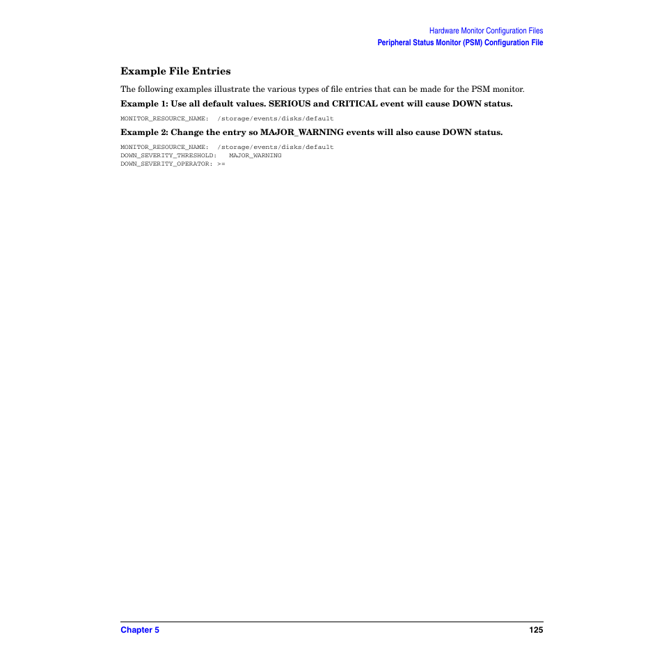 Example file entries | HP B6191-90029 User Manual | Page 125 / 140