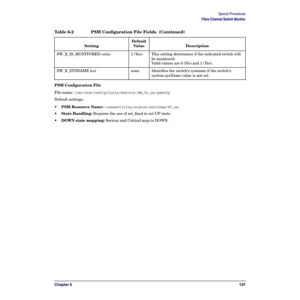 Psm configuration file | HP B6191-90029 User Manual | Page 137 / 140