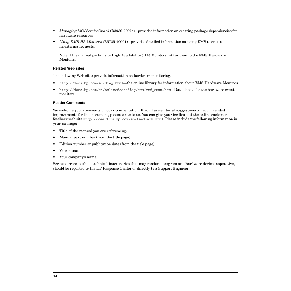 HP B6191-90029 User Manual | Page 14 / 140