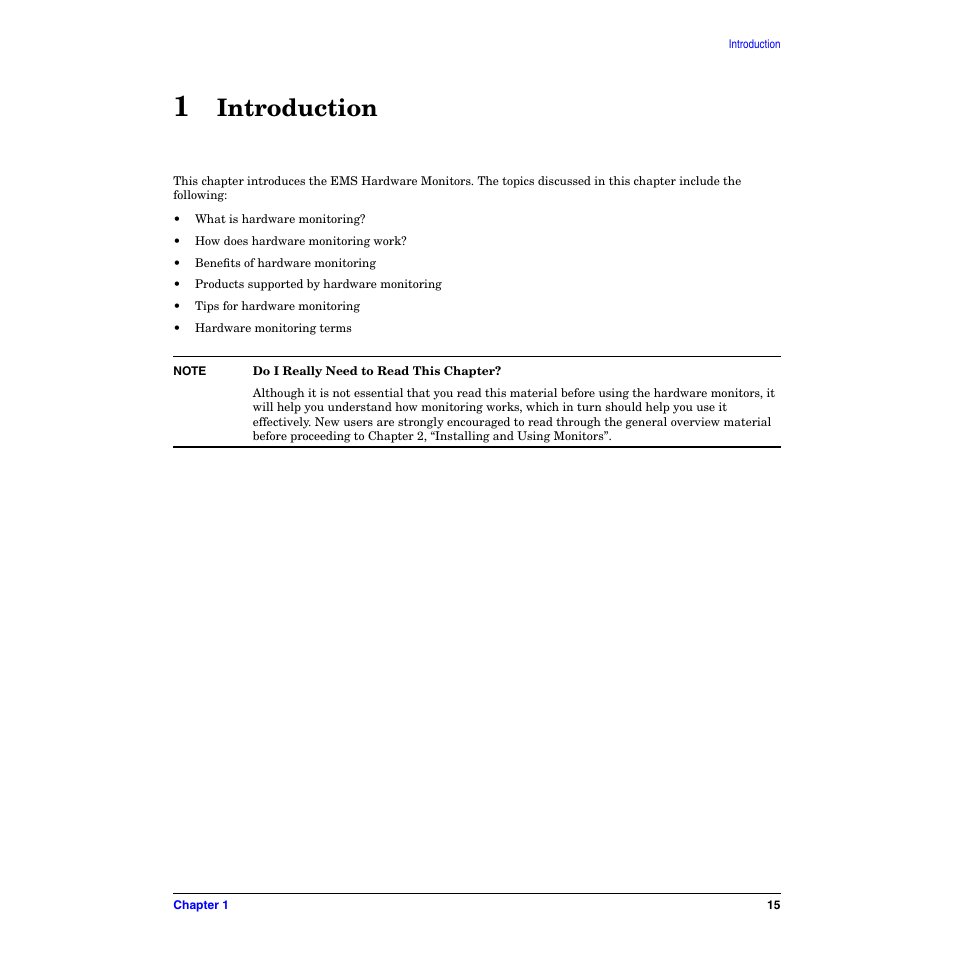 1 introduction, Introduction | HP B6191-90029 User Manual | Page 15 / 140