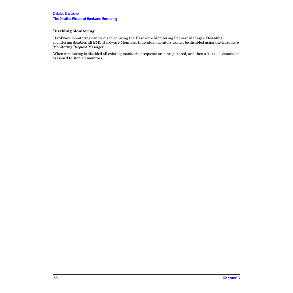 Disabling monitoring | HP B6191-90029 User Manual | Page 66 / 140