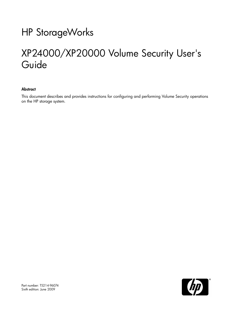 HP STORAGEWORKS XP24000 User Manual | 76 pages