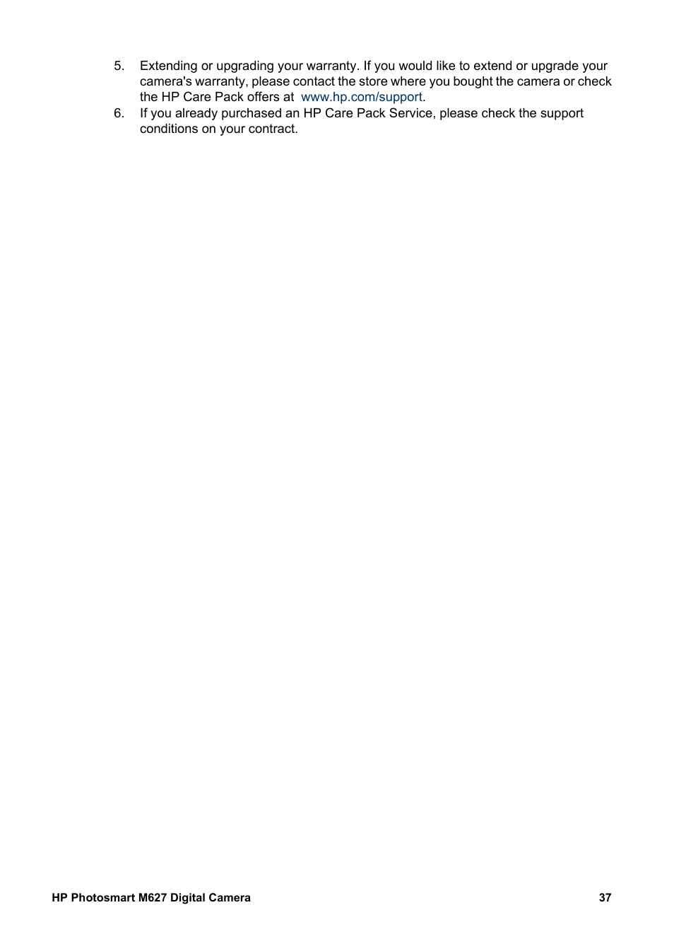HP Photosmart M627 User Manual | Page 37 / 46