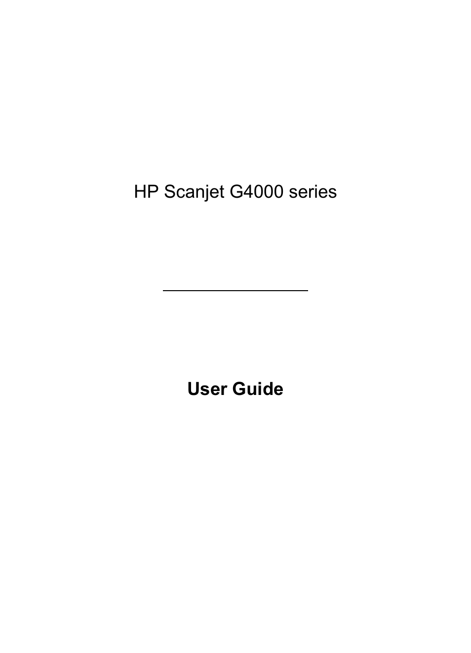 HP G4000 series User Manual | 28 pages