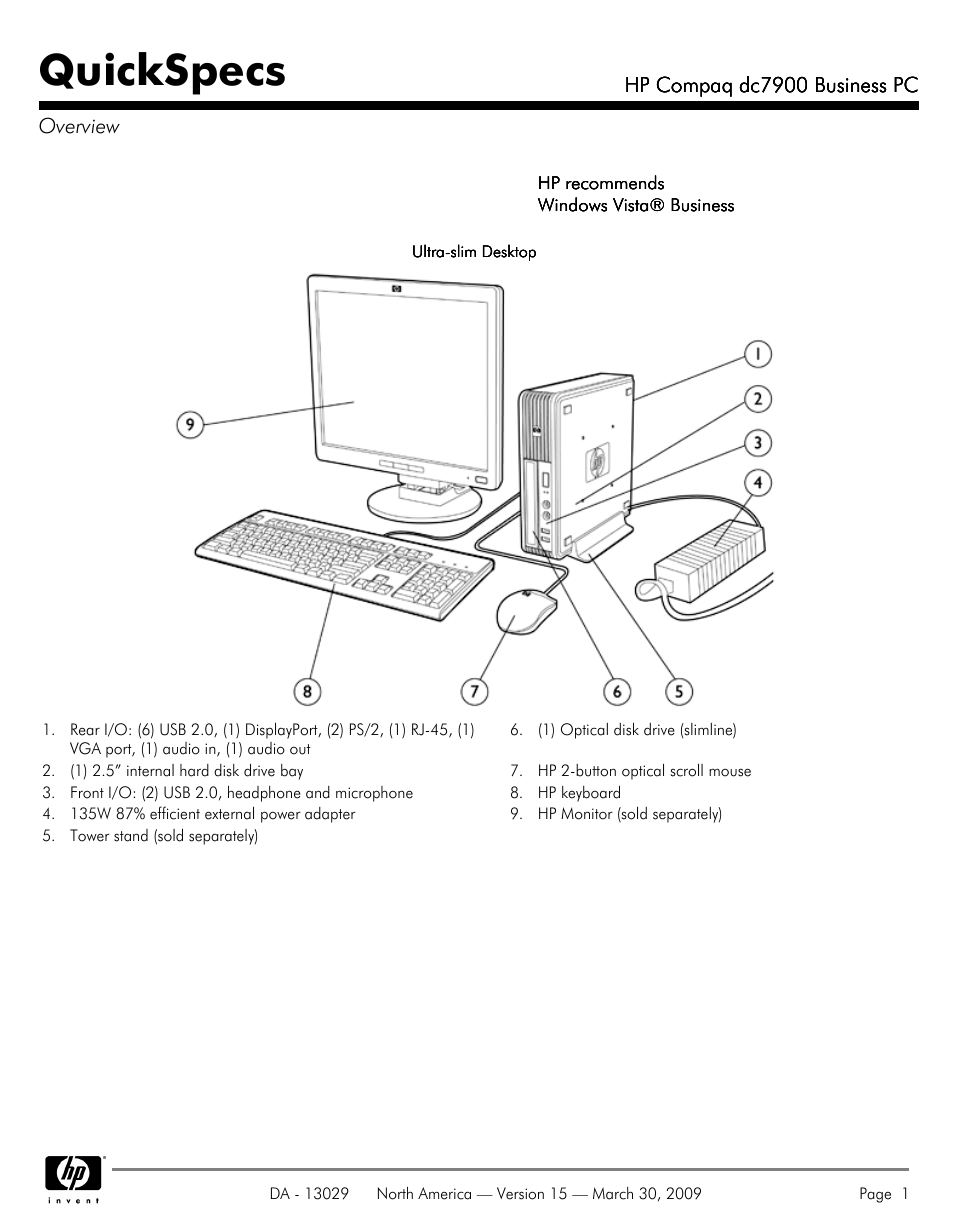 HP DC7900 User Manual | 66 pages