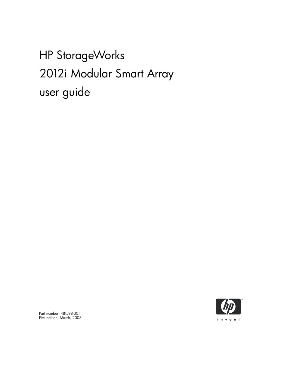 HP 2012i User Manual | 86 pages