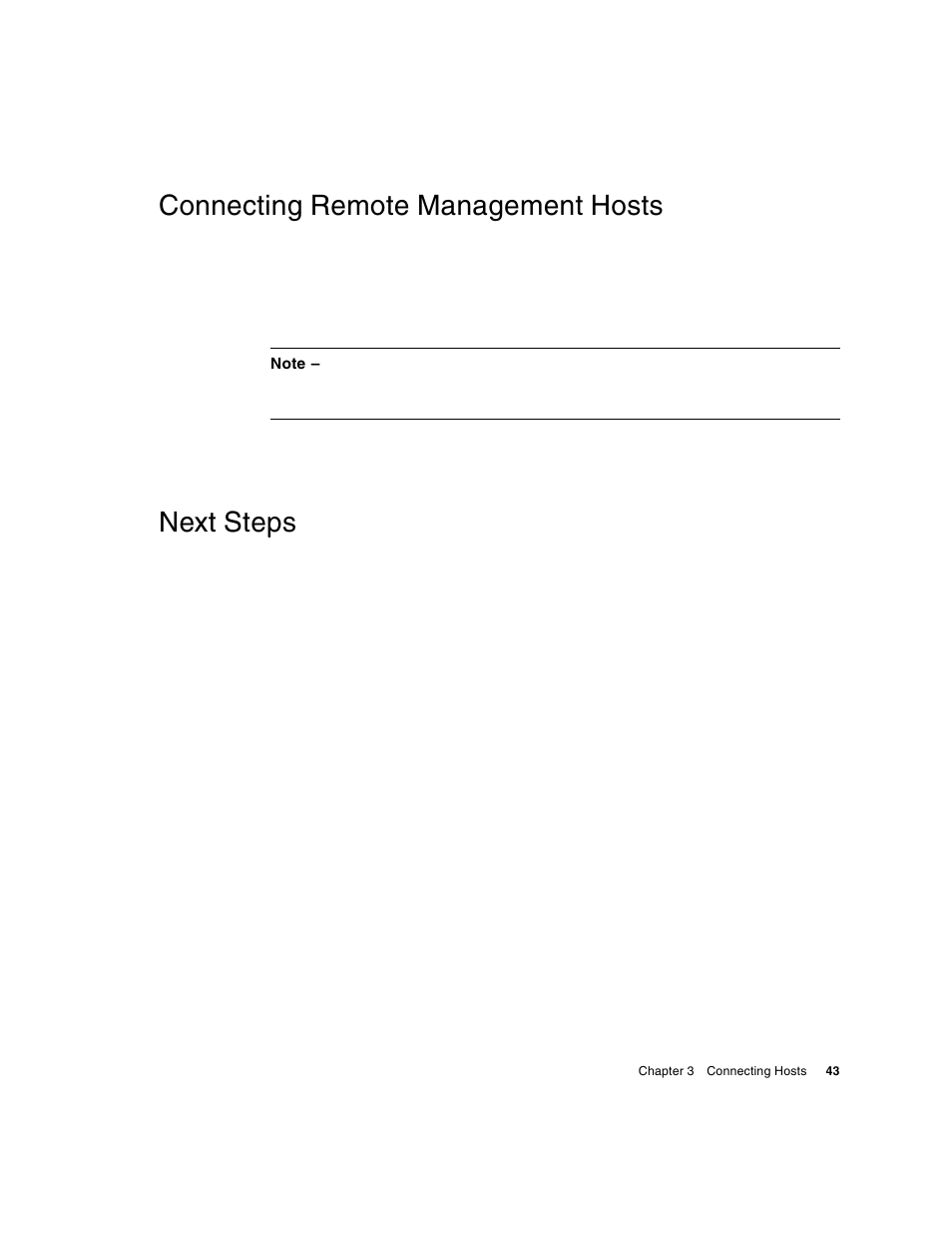 Connecting remote management hosts, Next steps | HP 2012i User Manual | Page 43 / 86