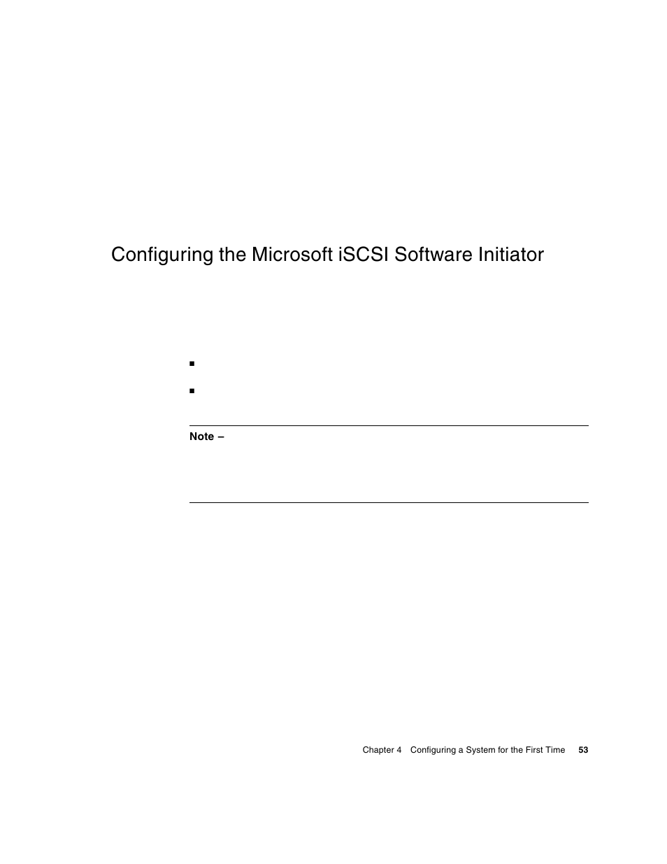 Configuring the microsoft iscsi software initiator | HP 2012i User Manual | Page 53 / 86