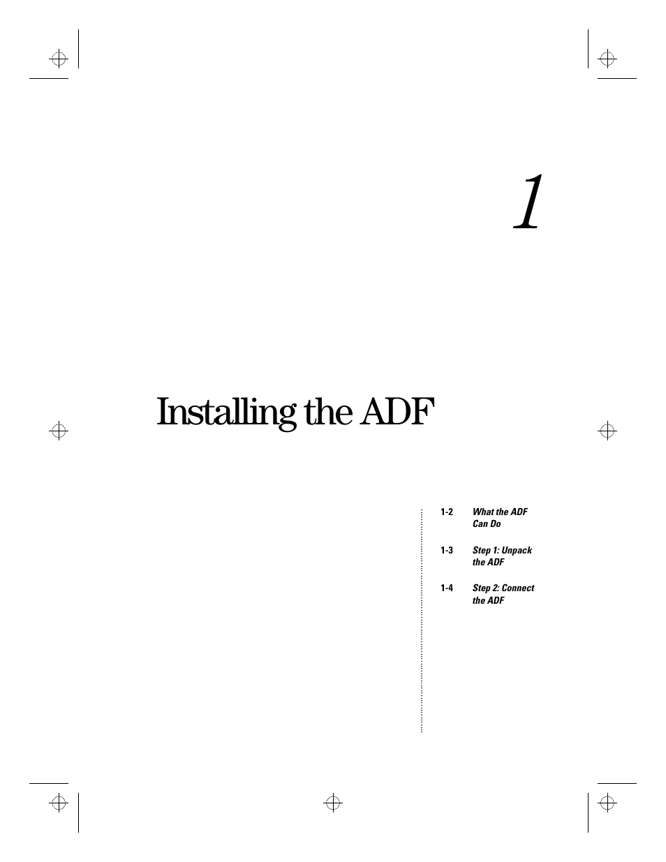 Installing the adf | HP ScanJet Scanners User Manual | Page 4 / 38