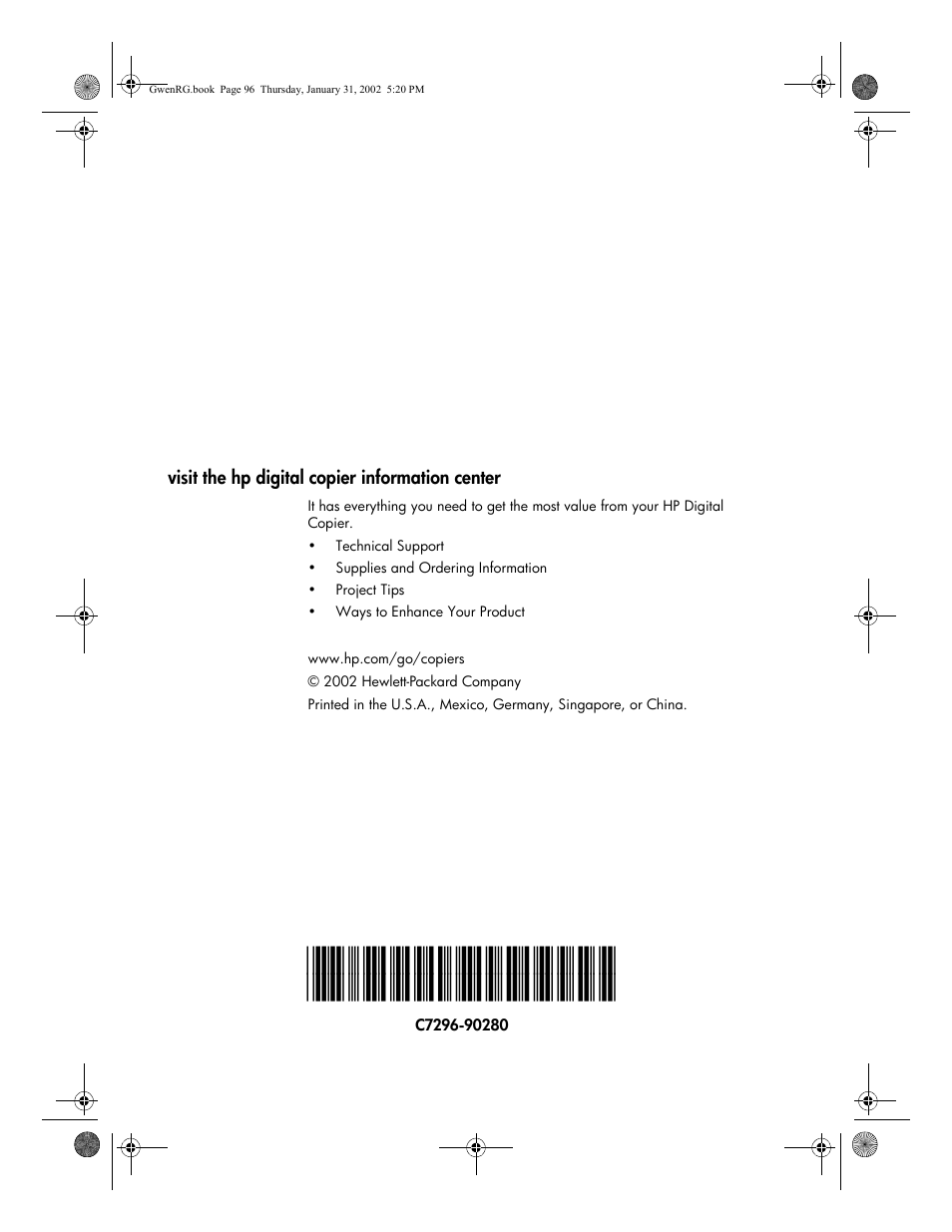 HP 610 User Manual | Page 102 / 102